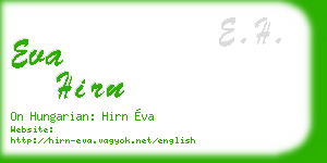 eva hirn business card